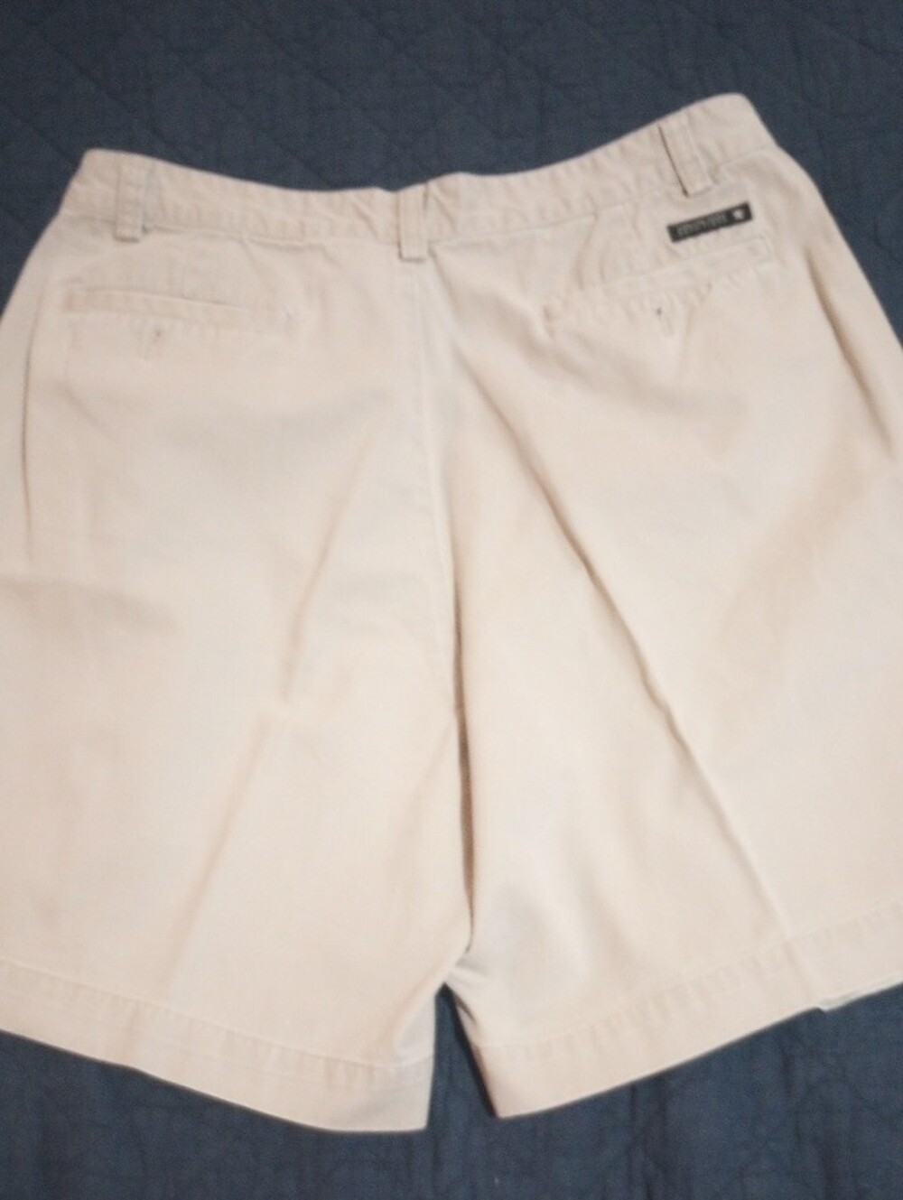 American Eagle Outfitters Men’s Flat Front Pleated Shorts - Light Beige - Picture 4 of 5